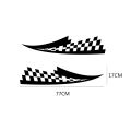 2Pcs 17x77cm Car Hood Over Stickers Vinyl Film Auto Racing Sports Styling Decals All Models Automobiles Car Tuning Accessories