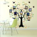 Large 160*204cm Family Tree Heart-shaped Photo Frame Wall Sticker Love You Forever Bird Decals Mural Art Home Decor Removable