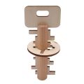 Novelty Key Unlock Puzzle Intelligence Educational Toys Puzzles Pre-school Wooden Kids Babies Children Adult Puzzles Game Toy