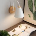 wooden wall lights bedside wall lamp bedroom wall light sconce for kitchen restaurant modern wall lamp Nordic macaroon sconces
