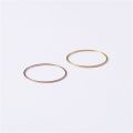 1pc Thin 1mm Minimalism Promotion Titanium Steel Rose Gold Color Anti-allergy Smooth Wedding Ring Woman Man Fashion Jewelry