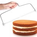 1PC Double Line Cake Cut Slicer Adjustable Stainless Steel Device Cake Decorating Mold DIY Bakeware Kitchen Cooking Tool