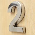 Sale 5cm 3D Digits 0-9 Number Sticker Plate Sign Hotel Silvery Door Number Plaque Modern Plated House Home Decor