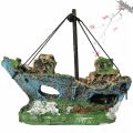 2019 Hot Aquarium Fish Tank Landscape Pirate Ship Wreck Ship Decor Resin Boat Ornament Aquarium Accessories Decoration #Y5