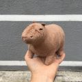 6.5'' Reallilfe Capybara Plush Toy Cute Brown Capybara Plush Doll Fluffy Stuffed Animals Boys Birthday Gift Kids Home Decor