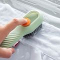 Multifunction Auto Soap Shoe Brushes, Long Handle Cleaner with Dispenser for Home Cleaning