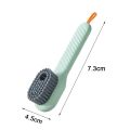 Multifunction Auto Soap Shoe Brushes, Long Handle Cleaner with Dispenser for Home Cleaning