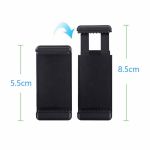 1/4 threaded hole Universal Tripod Mount Cell Phone Clip Holder 360 Rotation Tripod Stand for iPhone Xplus Samsung Xiaomi Huawei