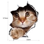 13*17cm Fashion Car Stickers 3D Stereo Anime Funny Creative Personality Kitten Dog Simulation Stickers Car Styling Accessories