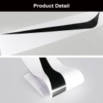 2pcs 100cmx26cm Hood Cover Car Stickers Auto Vinyl Film Long Stripe Decals DIY Car Sport Styling Stickers Car Tuning Accessories