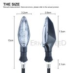 4 pieces Motorcycle LED Turn Signal Indicator Amber flasher Light for Ducati monster 796 800 1199 panigale Motocross Accessories