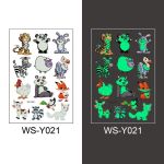 Tattoo Stickers Luminous Child Kid Temporary Fake Tattoos Glow Paste on Face Arm Leg for Children Body Art Mermaid Sticker