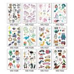 Tattoo Stickers Luminous Child Kid Temporary Fake Tattoos Glow Paste on Face Arm Leg for Children Body Art Mermaid Sticker