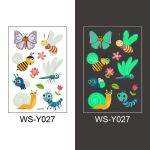 Tattoo Stickers Luminous Child Kid Temporary Fake Tattoos Glow Paste on Face Arm Leg for Children Body Art Mermaid Sticker