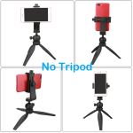 Universal Phone Tripod Mount Adapter Cellphone Clipper Stand Vertical 360 Degree Adjustable Holder