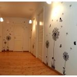 1 PCS Butterfly Flying in Dandelion Bedroom Living Room Decoration Stickers PVC Wall Stickers Home Decor Backdrop