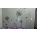 1 PCS Butterfly Flying in Dandelion Bedroom Living Room Decoration Stickers PVC Wall Stickers Home Decor Backdrop