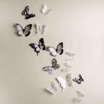 18pcs/lot 3d Crystal Butterfly Wall Sticker Beautiful Butterflies Art Decals Home decor Stickers wedding decoration On the Wall