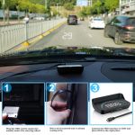 GEYIREN M8 Car HUD Head Up Display OBD2 II EUOBD Overspeed Warning System Projector Windshield Auto Electronic Voltage Alarm