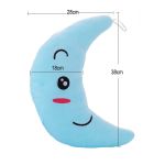 Moon Pillow Plush Toys Cute Luminous Toy Led Light Glow In Dark Doll for Children Kids YYT219