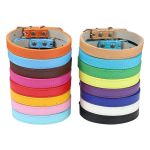 1PC Popular Adjustable Colorful Pet Collars Kitten Cat Collar PU Leather Neck Strap Safe for Dogs Soft Pet Supplies