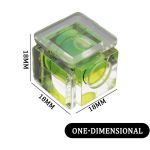 Junejour 1PC Green One/Two/Three-Dimensional Bubble Spirit Level For Camera Level Adapter For Cameras Measuring Insturments Tool