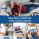 MCDODO 3m 2.4A USB Cable LED Fast Charging Mobile Phone Charger Data Cord For iPhone 12 mini 11 Pro Max Xs Xr X 8 7 6s 6 Plus SE