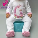 Doll clothes pants flamingo romper clothes for  baby doll wear sets for 18" new born baby doll accessories toys wear