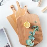 Kitchen Wooden Chopping Blocks Beech Walnut Pizza Bread Fruit Hangable Cutting Board Durable Non-slip Kitchen Tools Accessories