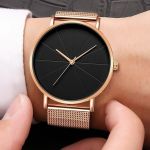 2020 Minimalist Men's Fashion Watches Simple Men Business Ultra Thin Stainless Steel Mesh Belt Quartz Watch reloj hombre