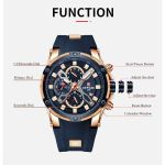 2021 New REWARD Mens Watches Blue Waterproof Top Brand Luxury Chronograph Sport Watch Quartz Men Wristwatch Relogio Masculino