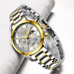 LIGE 2020 New Gold Watch Women Watches Ladies Creative Steel Women's Bracelet Watches Female Waterproof Clock Relogio Feminino