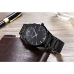 Men Watch Top Brand Luxury Calendar Stainless Steel Quartz Fashion Business Full Black Waterproof Watches Relogio Masculino