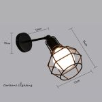 Retro Wall Lamp Vintage Industrial Iron Art Wall Light Bedside Lamp Living Room Wall Sconce LED E27 Indoor Wall Light Fixture
