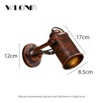 Vintage Wall Lamp Industrial light wall sconc,Plug with push button switch,Retro light wall,bedroom living room aisle lighting