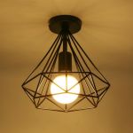 E27 Metal Ceiling Lights Black Retro Dinning Room Bedroom HangLamp Iron Ceiling Lights Fashion Scandinavian Chandelier