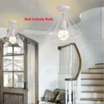E27 Metal Ceiling Lights Black Retro Dinning Room Bedroom HangLamp Iron Ceiling Lights Fashion Scandinavian Chandelier