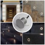 Led Wall Lamp Aluminum Indoor Outdoor IP67 Waterproof Wall Light  Recessed Stair Bedroom Bathroom Corridor Wall Sconce DC12-24V