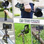Tripod for Phone with Mobile phone Holder Gopro Mount, Mini flexible Desk Tripod with Remote for SmartPhone/Camera/Tablet
