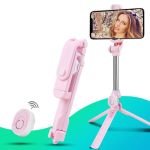Wireless bluetooth Selfie Stick Tripod Remote Palo Handphone Live Photo Holder Tripod Camera Monopod Self-Timer Artifact Rod