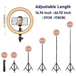 Dimmable LED Selfie Ring Fill Light Phone Camera Led Ring Lamp With Tripod For Makeup Video Live Aro De Luz Para Hacer Tik Tok