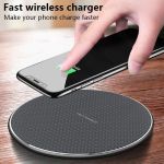 Fast Wireless Charger Pad for Iphone Qi Wireless Charging Stand for Android Phone Car Wireless Charger Auto