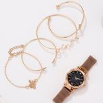 5pcs Set Luxury Women Watches Magnetic Starry Sky Female Clock Quartz Wristwatch Fashion Ladies Wrist Watch relogio feminino