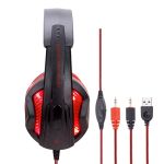 Cool LED Wired Headphones With Microphone Headset gamer  PC Headphone Headband Stereo Game Earphone For PS4/XBOX/Phone