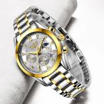 LIGE 2020 New Gold Watch Women Watches Ladies Creative Steel Women's Bracelet Watches Female Waterproof Clock Relogio Feminino