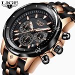 Relogio Masculino New Fashion Watch Men LIGE Top Brand Sport Watches Mens Waterproof Quartz Clock Man Casual Military WristWatch