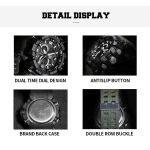 SMAEL Men Military Watch 50m Waterproof Wristwatch LED Quartz Clock Male relogios masculino 1617 Digital Sports Watches Men's