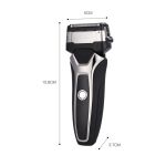USB Rechargeable Electric Shaver Stainless Steel Shaving Machine Men 3D Triple Floating Blade Razor Shaver barbeador eletrico