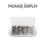 200PCs Connecting Fishing Rings Sets Stainless Steel Split Rings Hard Bait Lure Accessories Tackle High Strengthen O ring