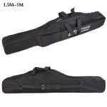 Portable Foldable Fishing Rod Carrier Fish Pole Tools Storage Bag Case